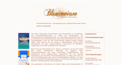Desktop Screenshot of blumenwiesen.org